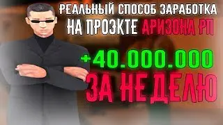 40КК ЗА НЕДЕЛЮ! | РЕАЛЬНЫЙ СПОСОБ ЗАРАБОТКА НА ARIZONA RP (GTA SAMP)