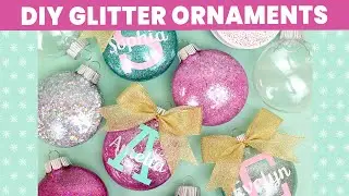 How to Make Glitter Ornaments for Christmas