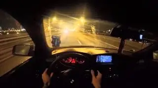BMW 535D vs ночной проспект Вернадского