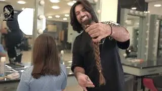 قص شعر لأجمل بنوته بيد الكوافير بسام