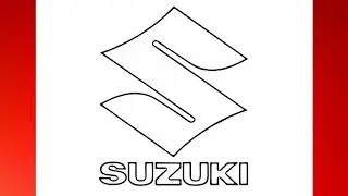 How to draw a Suzuki Logo step by step