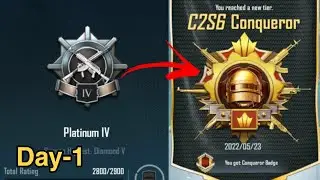 Solo Rank Push Gameplay 🔥 | Platinum To Conqueror Day-1 | Honex Gamer