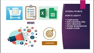 PART#2 |  CREATE CAMPAIGN, LIST, AGENT LOGIN  & PHONE REGISTRATION IN VICIDIAL/VICIBOX |  VICI TUT#2