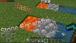 How to make a basic stone Generator || Minecraft || Gamers level ||