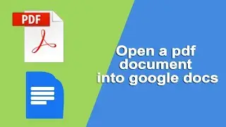 How to open and edit a pdf document into google docs | Google Docs me PDF kaise open aur edit  kare