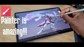 Painter app for Samsung tab s7 is the procreate for android WOW