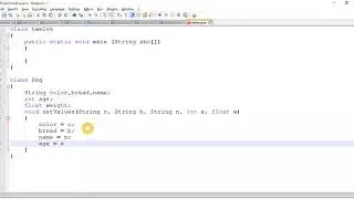 Lecture 12 set value of variables using method