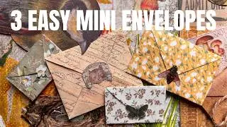 💌 How to Make 3 Easy Mini Envelopes | Beginner-Friendly Paper Crafts 💖