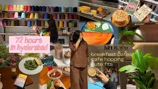 🪷✨🛺 72 Hours in Hyderabad | Cafe Hopping, Breakfast Dates & Bookstore Vibes | Girls’ Weekend Vlog 💌