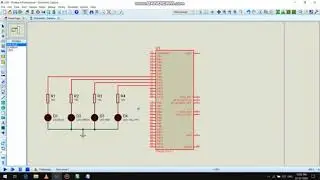 LED interface with STM32 controller (simulation)