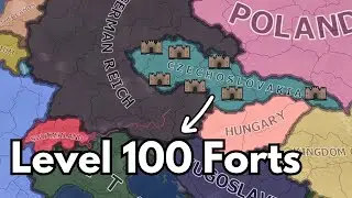 All of Czechoslovakia Has Level 100 Forts | HOI4 Timelapse