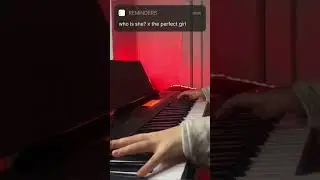 piano cover (who is she x the perfect girl) 