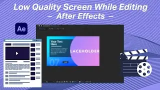 After Effects Low Quality While Editing (Low Resolution View Setting)