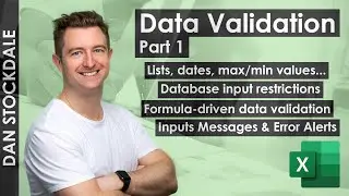 Excel Data Validation - Drop-down lists & More in a simple database form!