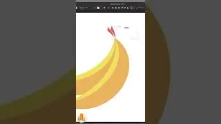 Create a 🍌 in Adobe Illustrator #shorts #tutorial