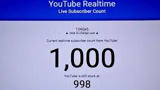 HITTING 1,000 SUBSCRIBERS!
