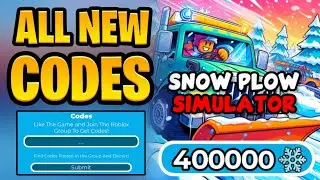 *NEW* ALL WORKING CODES FOR SNOW PLOW SIMULATOR IN 2024! ROBLOX SNOW PLOW SIMULATOR CODES!