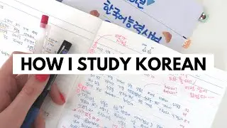 How I practice Korean writing - Study with Me