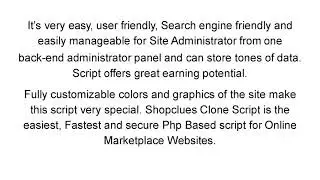 Shopclues Clone Script -  Ecommerce Script
