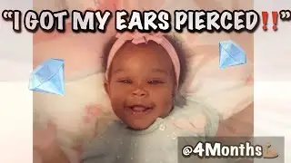 TRINITY GETS HER EARS PEIRCED (FINALLY UPLOADED ‼️)  (4months)