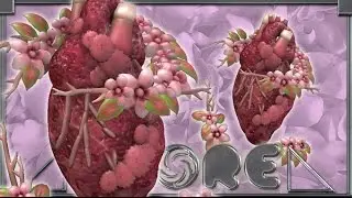 SPORE: Realistic Heart with Flowers (No mods::Timelapse::No Expansionpacks)