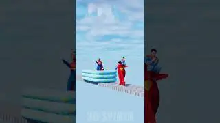 GTA V Run Run Run, SuperMan Rescue His Family #gta #spiderman