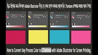 How to Convert Any Process Color to C Pantone with Adobe Illustrator for Screen Printing.