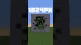 Minecraft Creeper Pixel Art But The Pixels Increase 