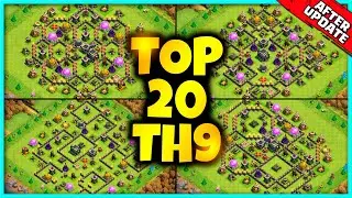 New Exclusive TH9 BASE WAR/TROPHY Base Link 2022 (Top20) Clash of Clans - Town Hall 9 Trophy Base