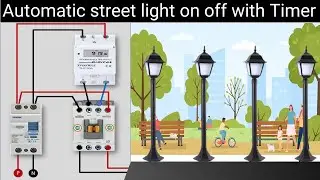 Automatic Street light ON OFF with digital Timer circuit 
