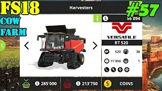 FS 18 COW FARM. Timelapse # 57. New combine harvester