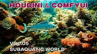 CG Renders to AI workflow Vol 5 - Subaquatic World - (Houdini + ComfyUI ) + Project File