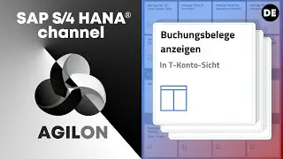 Buchungsbelege anzeigen in T-Konto-Sicht - SAP S/4 HANA 2020 (Deutsch)