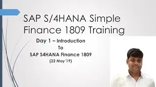 SAP S4 HANA Simple Finance Training | Introduction to SAP Simple Finance | S4 HANA Finance 1809