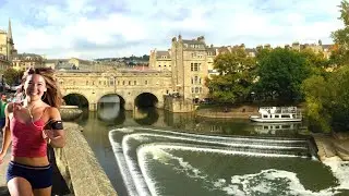 Bath Bridgerton | Virtual Run / Walk with Music | Cotswolds | 20 minute Treadmill Workout Scenery
