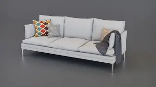 White Modern Couch (Blender Breakdown)