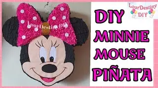 DIY MINNIE MOUSE PINATA version2 ( IDEA; HOW TO ) cómo hacer piñata de ratón minnie #lourdestinydiy