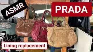 3 PRADA bags, lining replacement