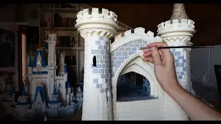 EPISODE 15 - Sleeping Beauty Castle Model - Painting the stone walls