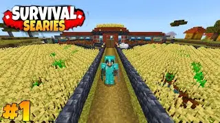 Minecraft Pe Survival Series Ep 1 in Hindi | I Made Op Survival Base & Armour
