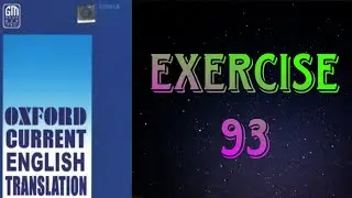 Oxford Current English Translation || Exercise - 93 || 9 Gems Knowledge