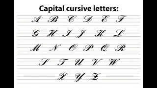 Cursive writing for Beginners | Session 3 | Uppercase Letters in Joining handwriting | 2021
