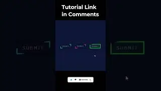 Animated CSS Glowing Button With Neon Light Hover Effect 