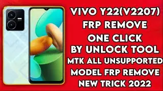 Vivo y22 frp remove one click by unlock tool/new method2022/Mtk unsupported frp solution/Gsm Devil