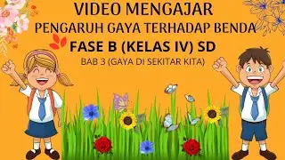 Video Mengajar Materi Bab 3 (Gaya Di Sekitar Kita), Topik A (Perubahan Gaya Terhadap Benda)