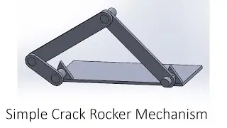 Crank rocker mechanism  animation using solid work