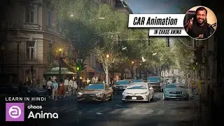 Create Realistic Traffic Animation using Chaos Anima 6 | Complete Workflow in Hindi