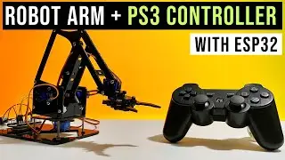 Robot Arm with PS3 Controller and ESP32 | Record and Play feature 🔥