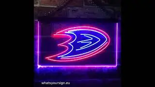 Anaheim Ducks Logo 1 LED Neon Sign