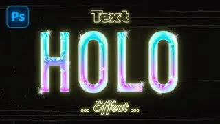 Cómo hacer TEXTO HOLOGRÁFICO en PHOTOSHOP | RicardoRic | Efecto Holográfico